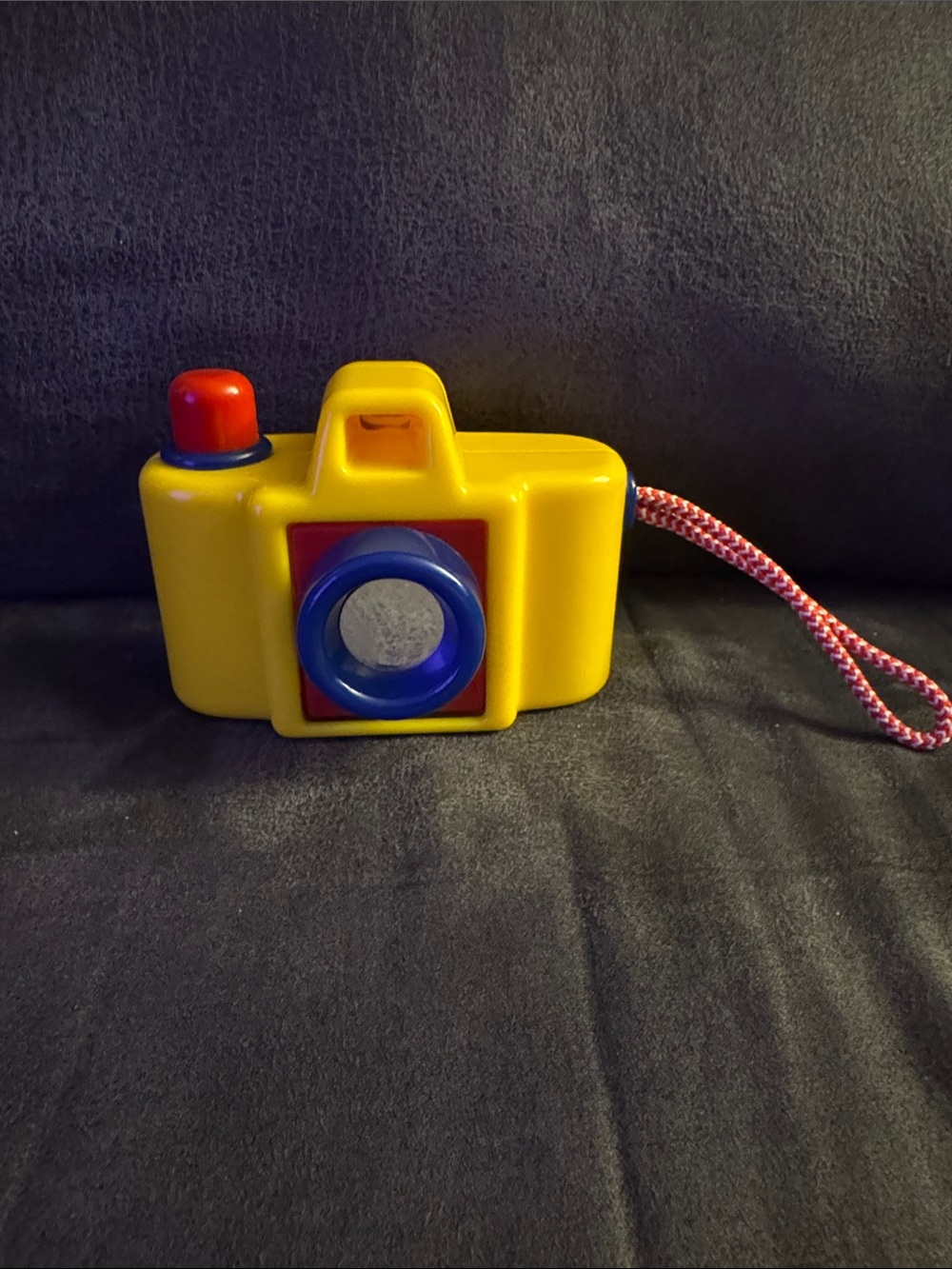 Ambi Toys Baby and Kids Yellow Toy Camera with Red Shutter and Blue Lens
